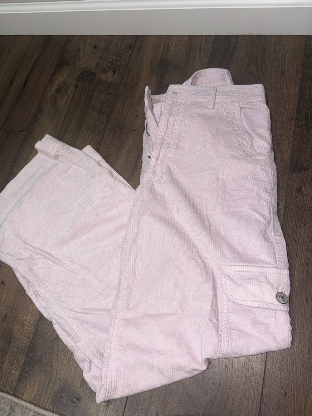 American Eagle Outfitters Light Pink Boot Cut Corduroy Pants